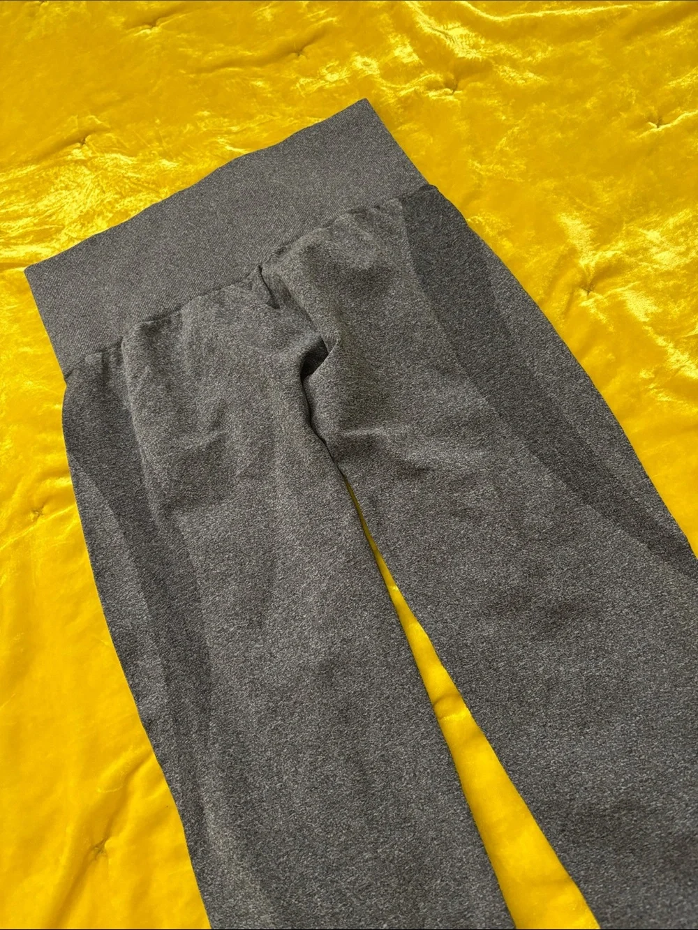 NVGTN dark grey leggings seamless athletic athleisure casual gym yoga exercise S